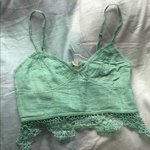 Free People Mint Bralette